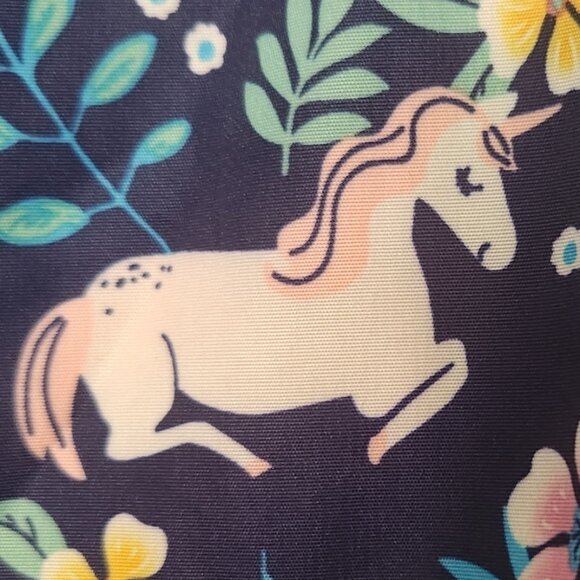 K2 Unicorn rain hoodie filled w/magical Unicorns fleece lined pckts Carter's Sz8 - Picture 5 of 7